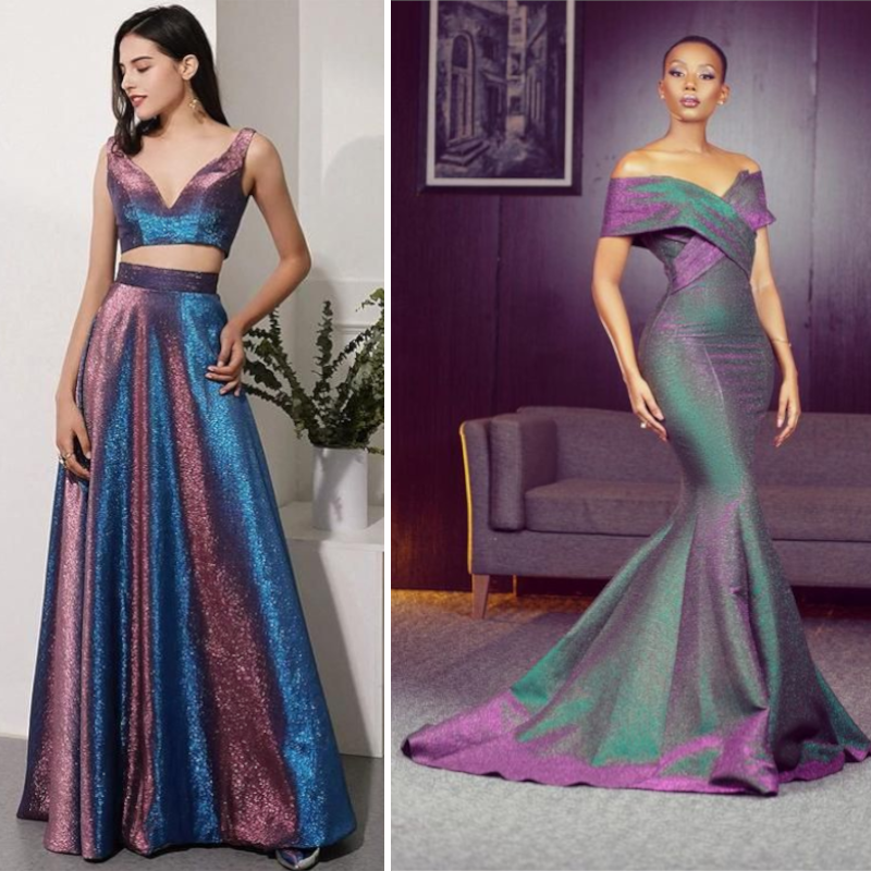 Gradient Illusion Fabric for Evening Dresses and DIY Fashion